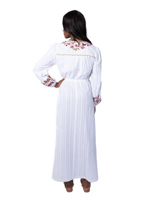 Floral Embroidered Maxi Dress