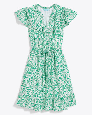 Open image in slideshow, Tie Waist Flutter Sleeve Dress
