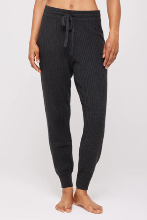 Lux Rib Jogger | Charcoal Heather