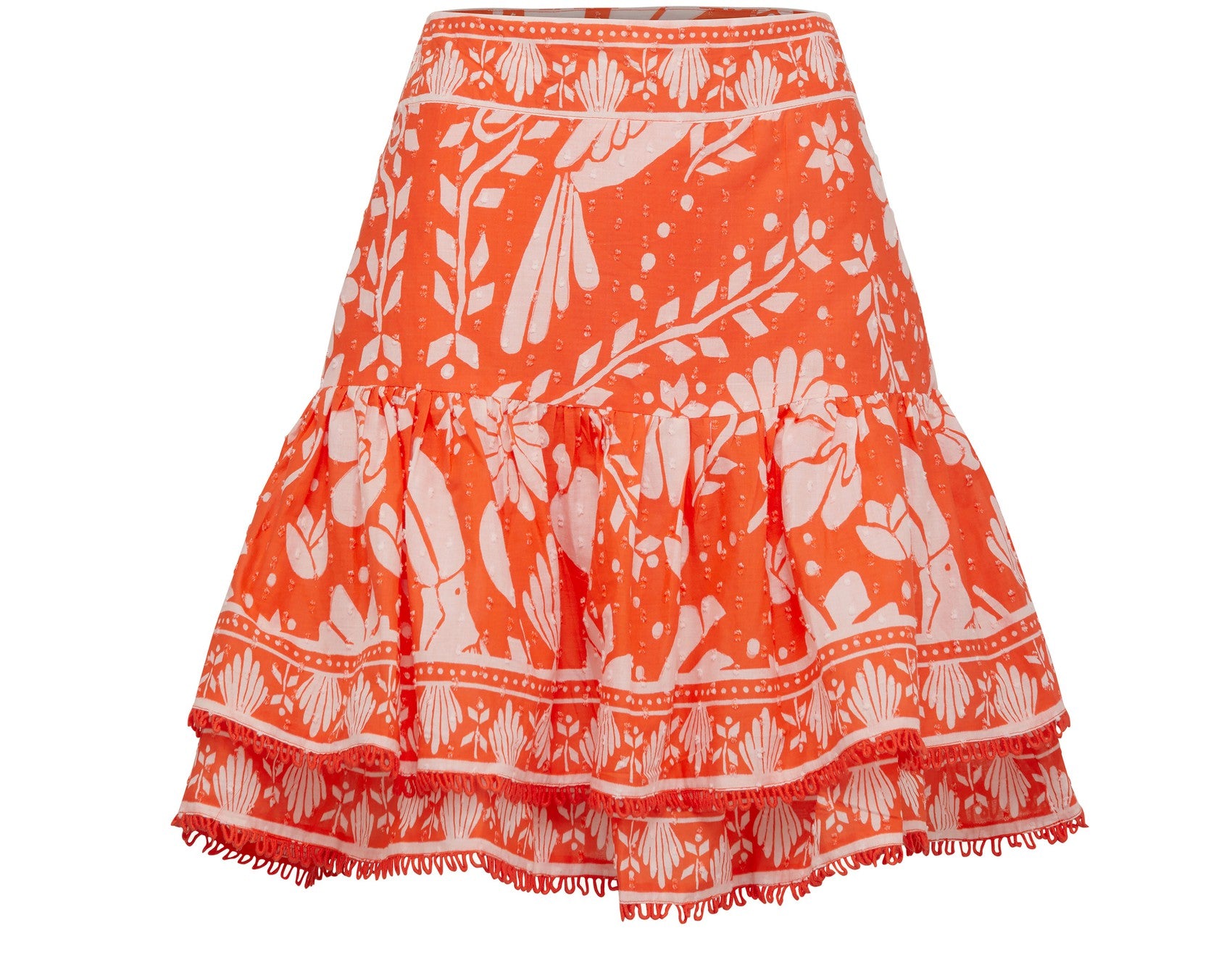 Farm Rio | Orange Jungle Mini Skirt