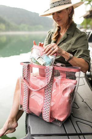 Open image in slideshow, Kelly Wynne | Bring on the Beach Tote | Rose
