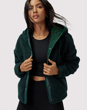 Nessa Sherpa Hooded Sherpa Jacket