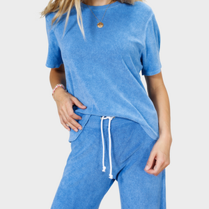 Donna Terry Loop Tee | American Blue
