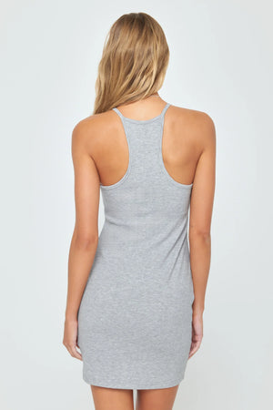 Remi Rib Dress |  Heather Grey