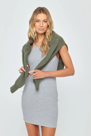 Remi Rib Dress |  Heather Grey