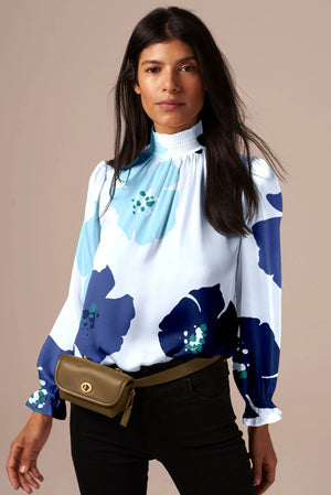 Open image in slideshow, Stella Top | Sapphire Poppies sz. L
