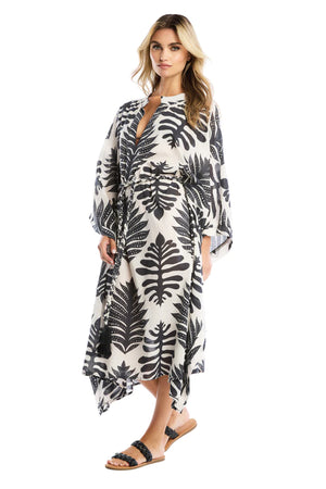 Tropical Kaftan | Black Palm