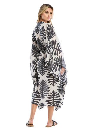 Tropical Kaftan | Black Palm