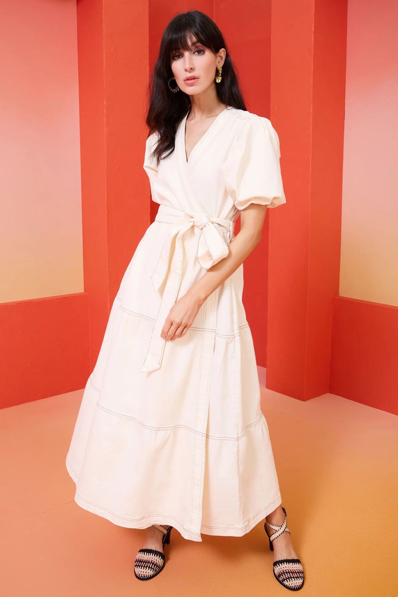 Warehouse white linen dress deals