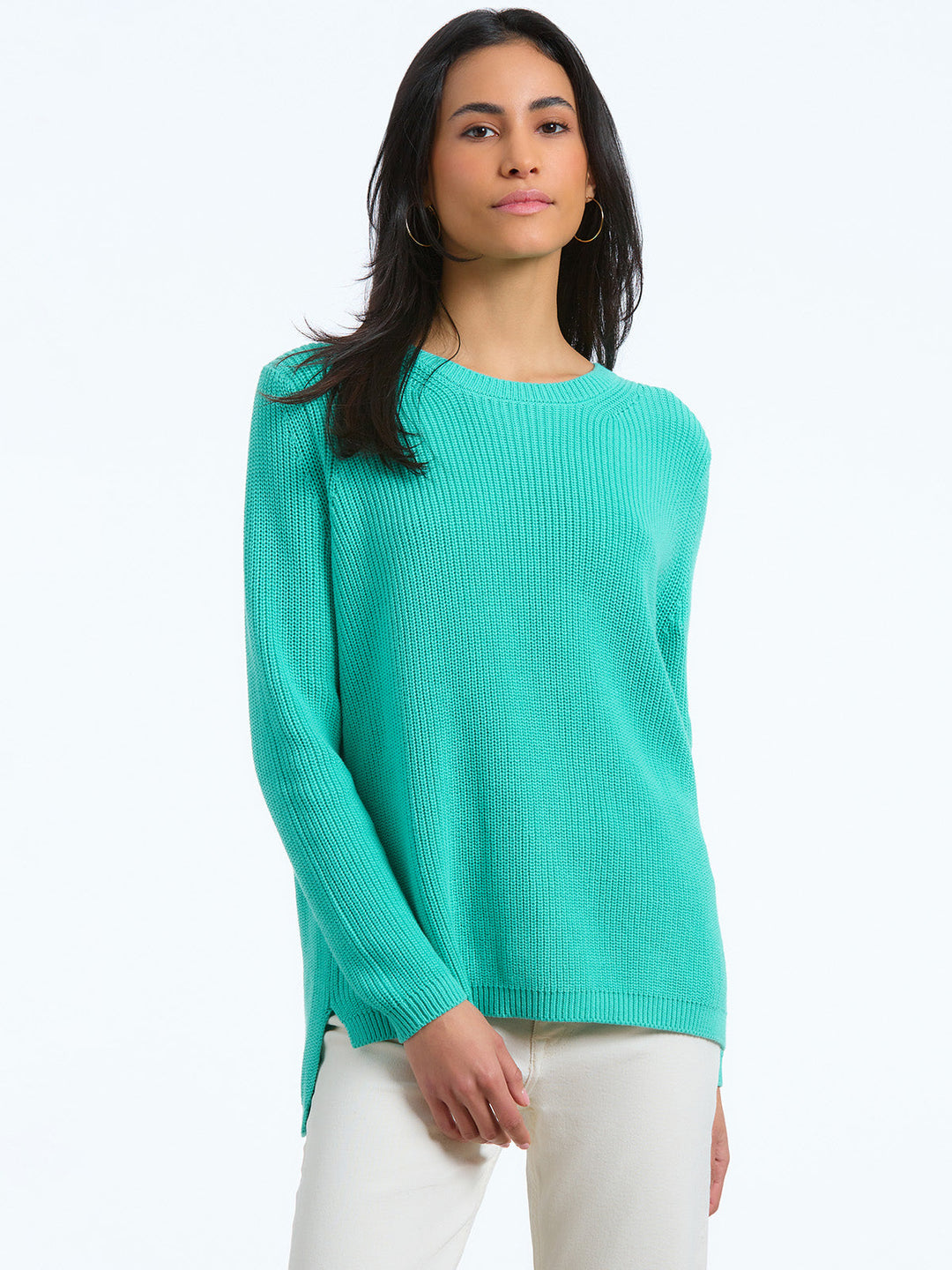 525 America | Emma Crewneck Shaker Stitch Sweater