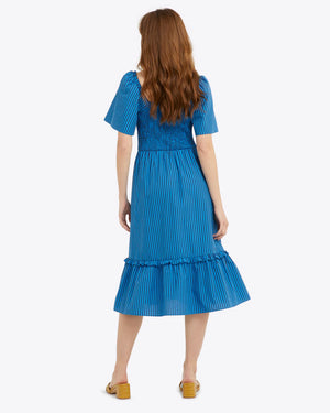 Draper James | Deana Smocked Dress | Canopy Stripe
