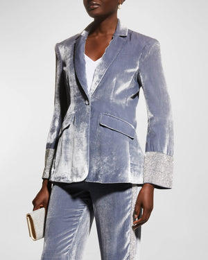 Open image in slideshow, Cinq a Sept | Kandace Gray Velvet Blazer
