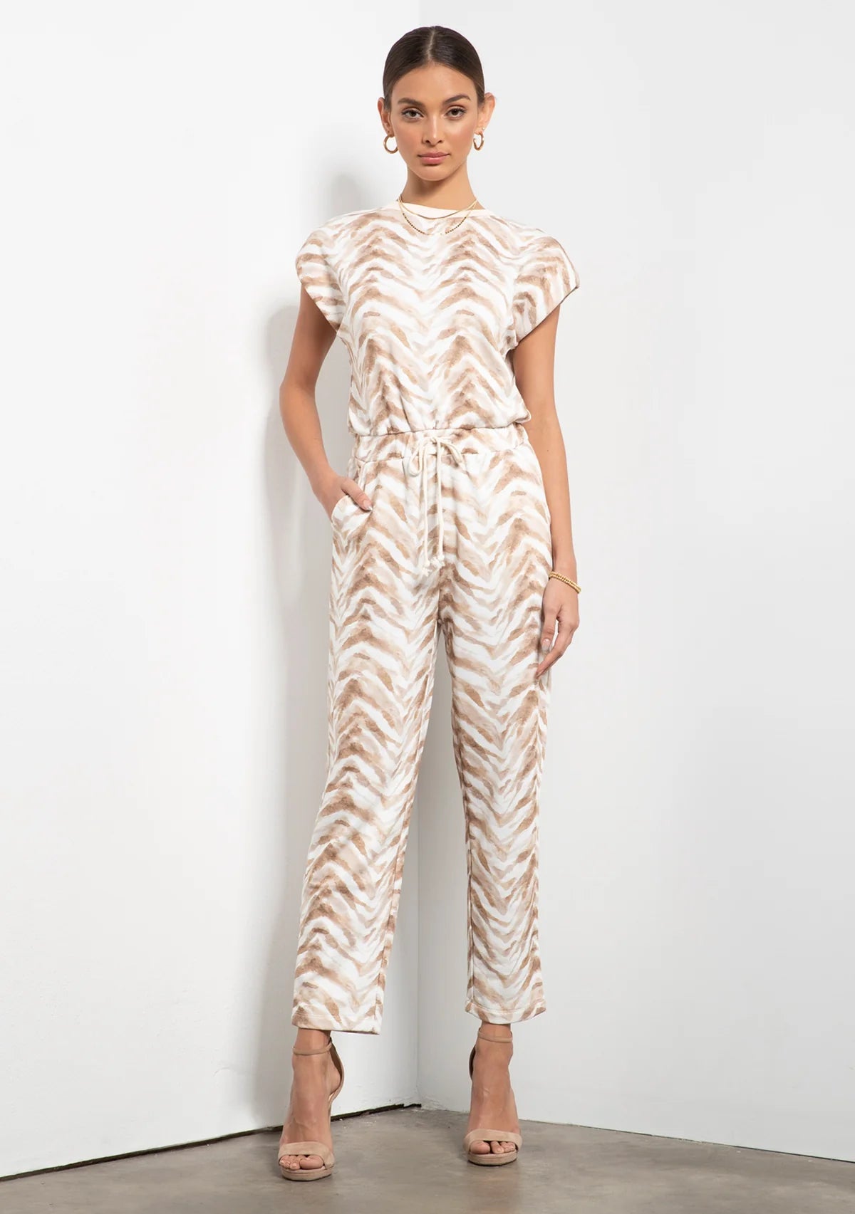 Warehouse jungle print jumpsuit sales