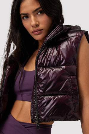 Spiritual Gangster | Stella Cropped Puffer Vest
