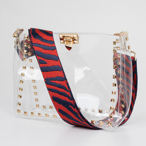 Open image in slideshow, Clear Gameday Bag + Canvas Strap
