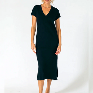 Open image in slideshow, Perfect White Tee | Abbey Dress | Black
