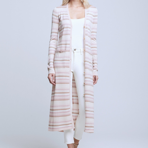 Open image in slideshow, L&#39;Agence |  Lulex Striped Cardigan
