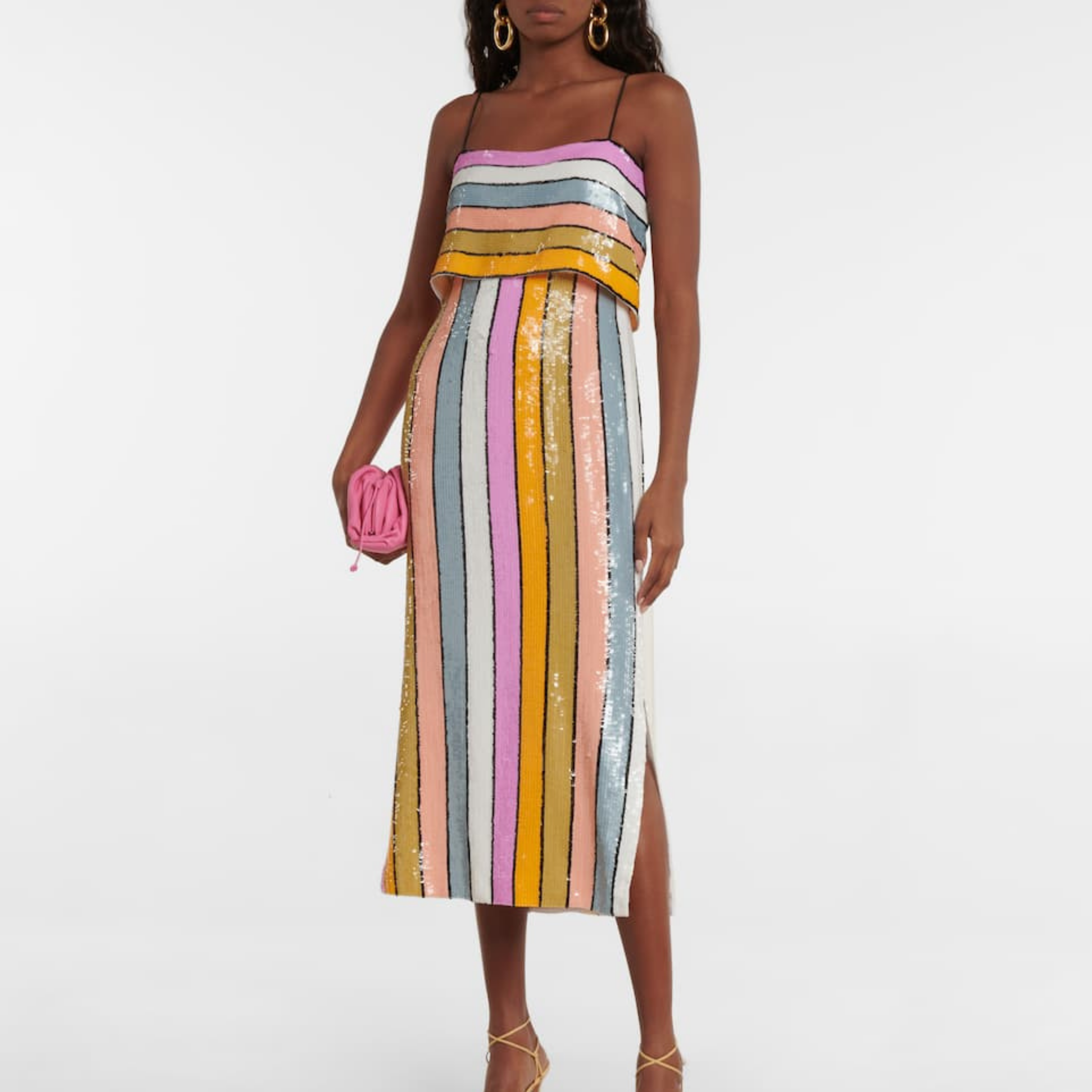 veronica beard ivanna sequin midi dress SOLD! Veronica Beard Ivanna Striped Sequin Midi-Dress no flaws Size 2 Retail $698 TBM $295 DM or comment Sold to purchase Local pickup or shipping available #fashion #tayloredbymaria #luxuryconsignment