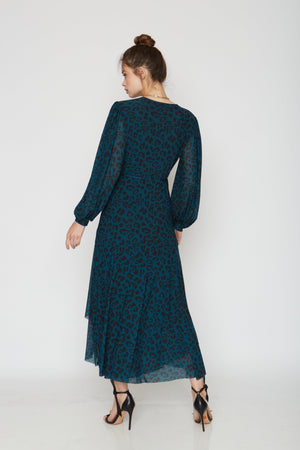 Moon Maxi | Teal Leopard