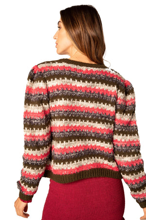 Mixed Yarns Cardigan