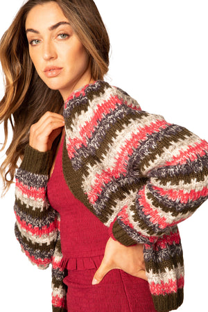 Mixed Yarns Cardigan